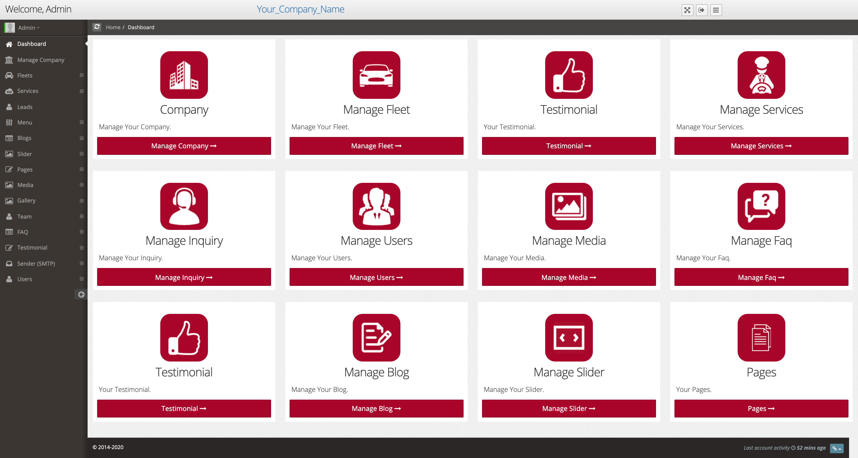 LimoGrow Control Panel