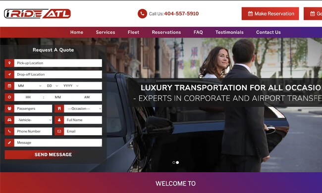 I Ride ATL website screenshot